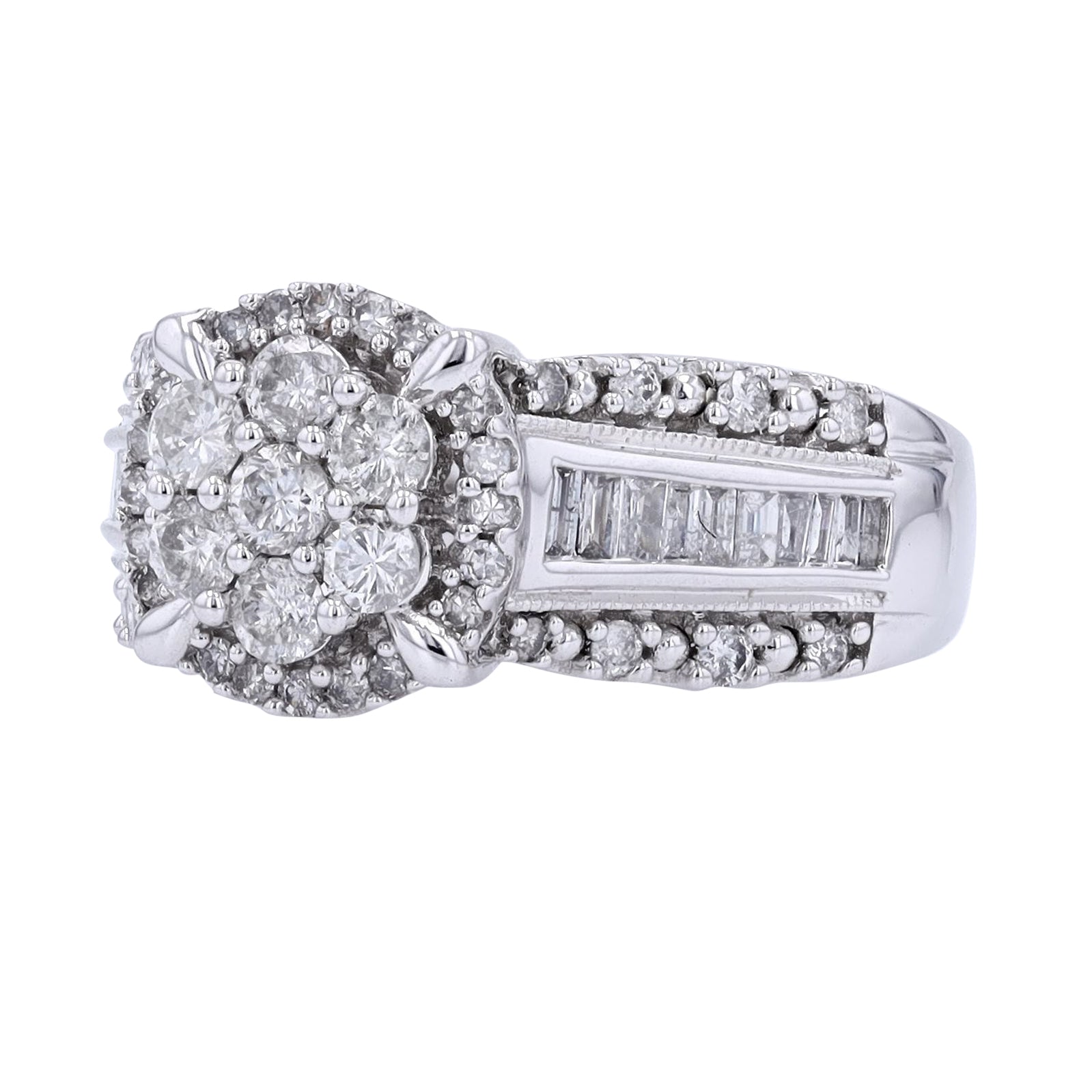10K WG 1 CTW Diamond Ring