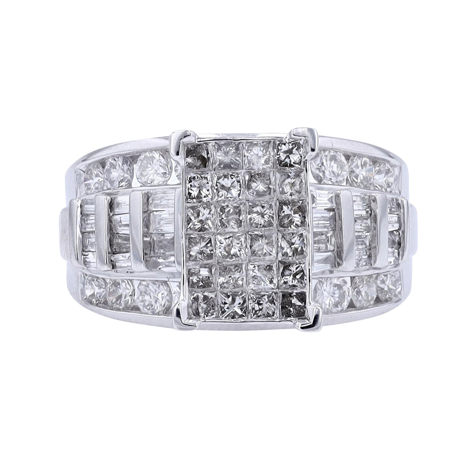 10K WG 2 CTW Diamond Ring