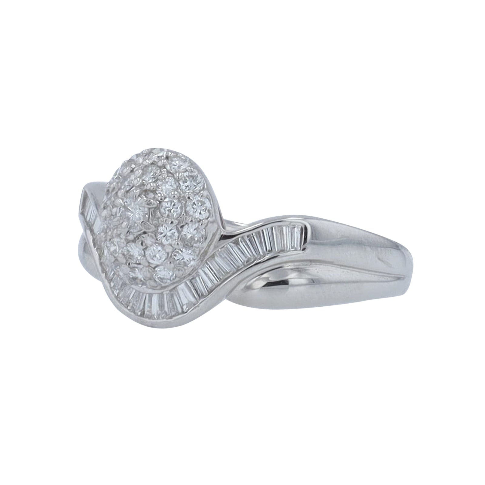 PT900 .55 CTW Diamond Ring