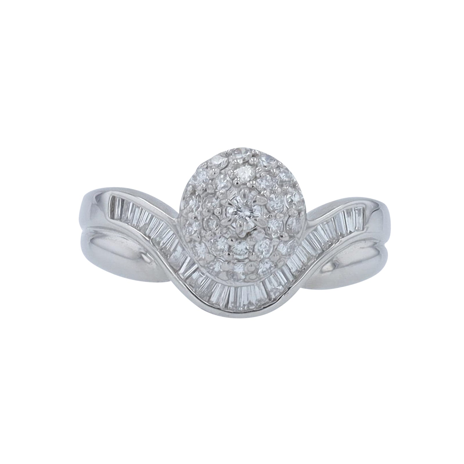 PT900 .55 CTW Diamond Ring