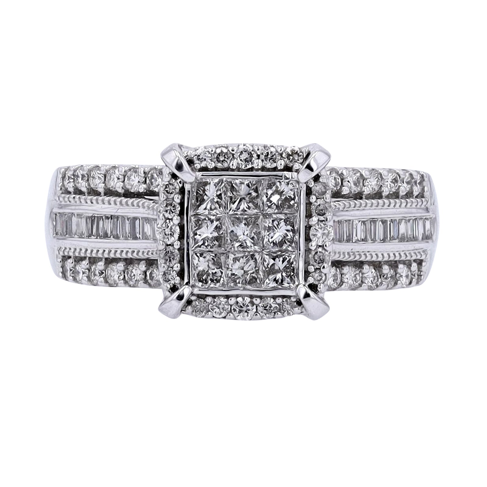 10K WG 1.05 CT Diamond Ring