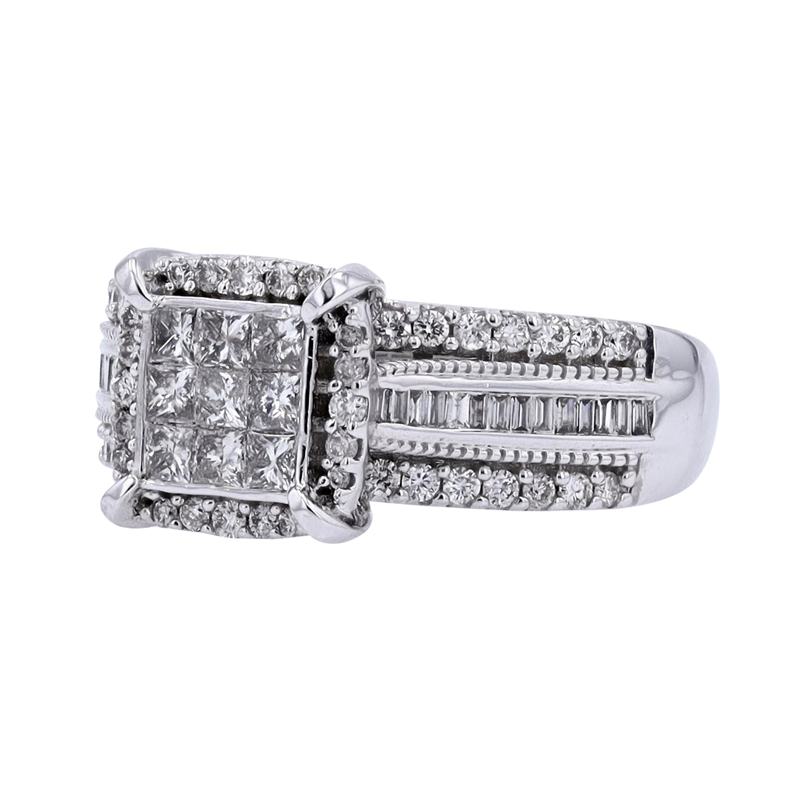 10K WG 1.05 CT Diamond Ring