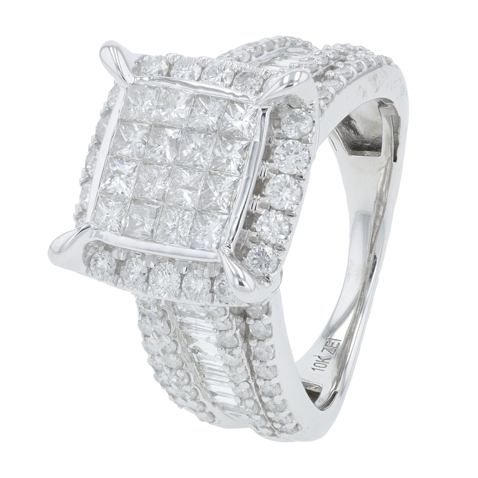 10K WG 2 CTW Diamond Ring