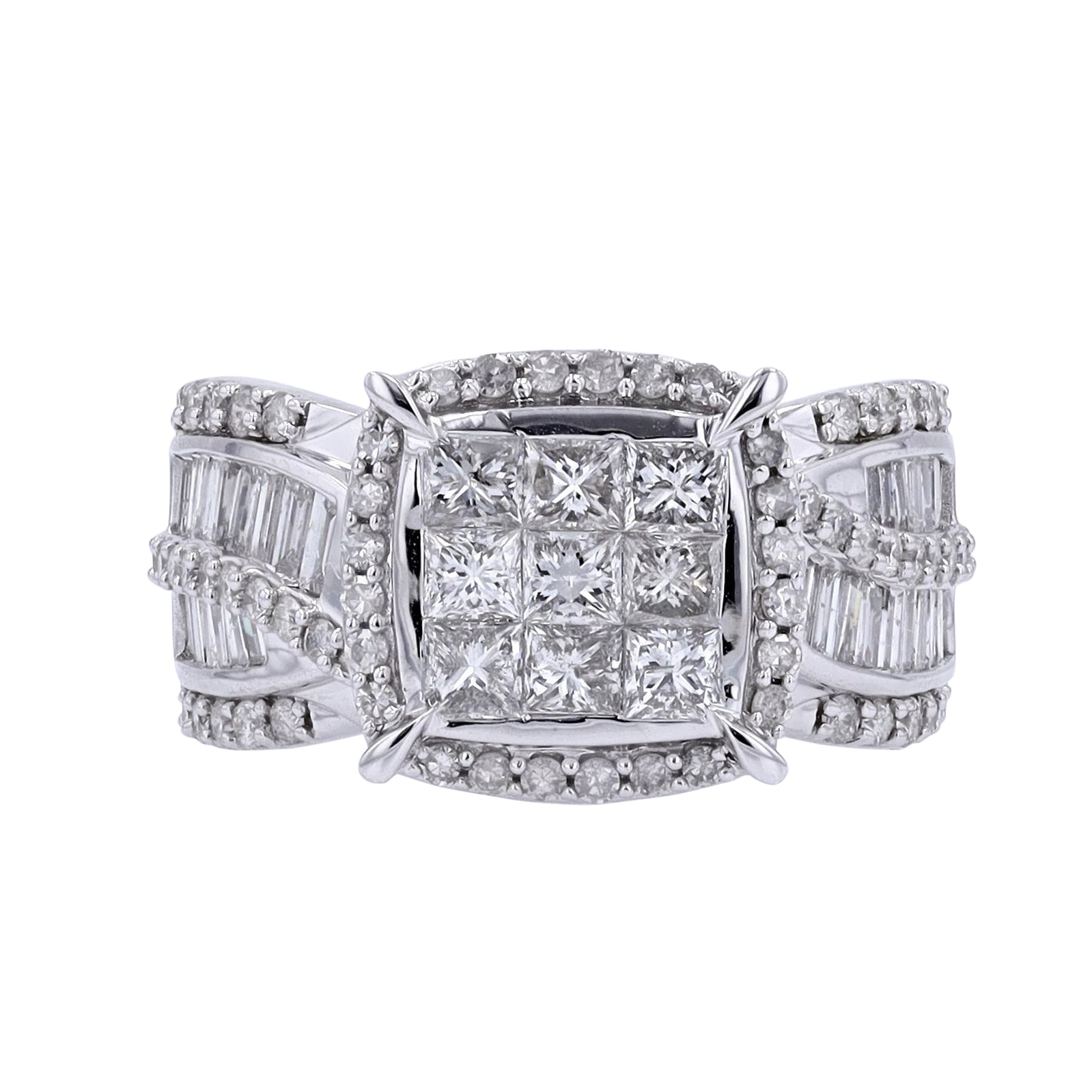 10K WG 2 CTW Diamond Ring