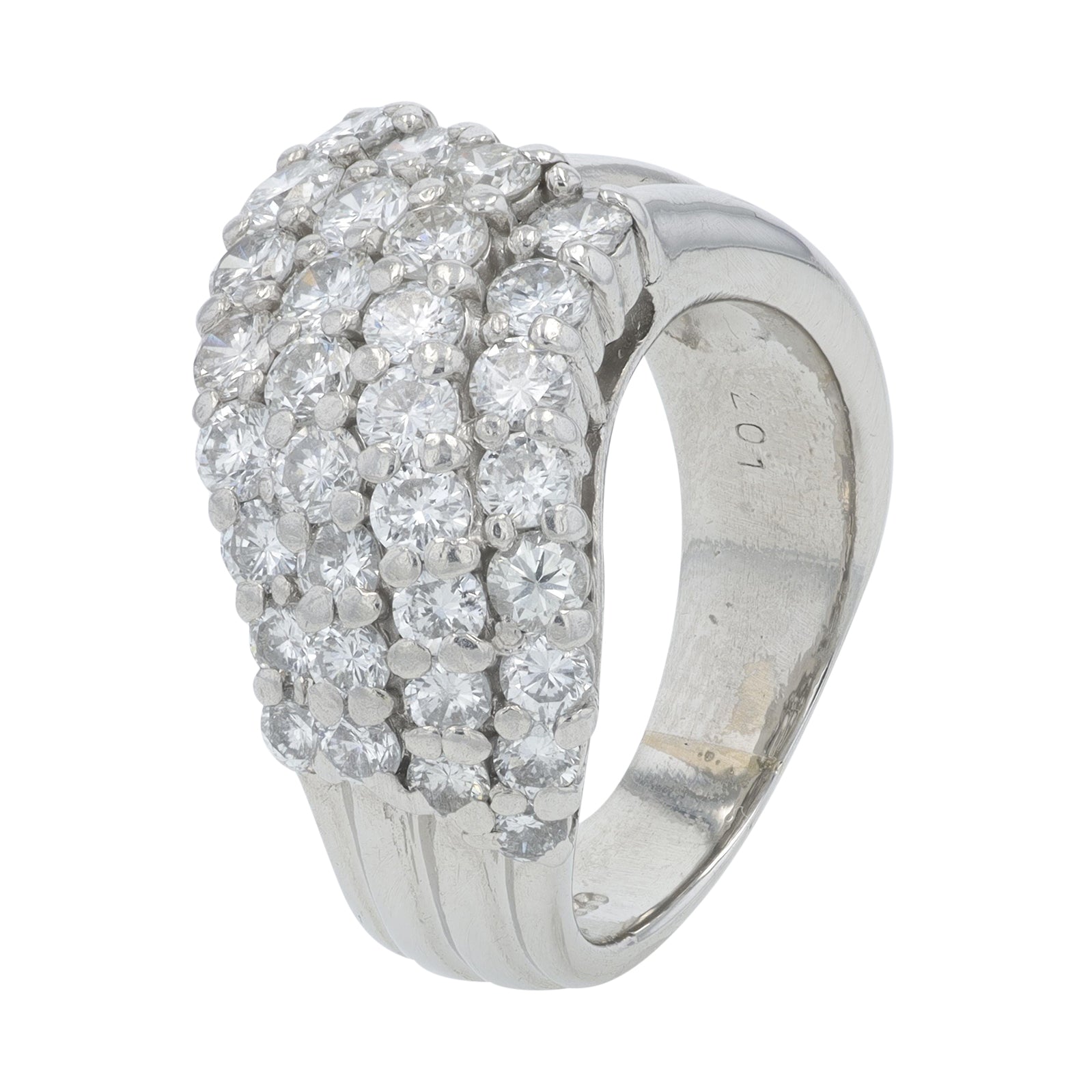 PT900 2.01 CTW Diamond Curved Ring