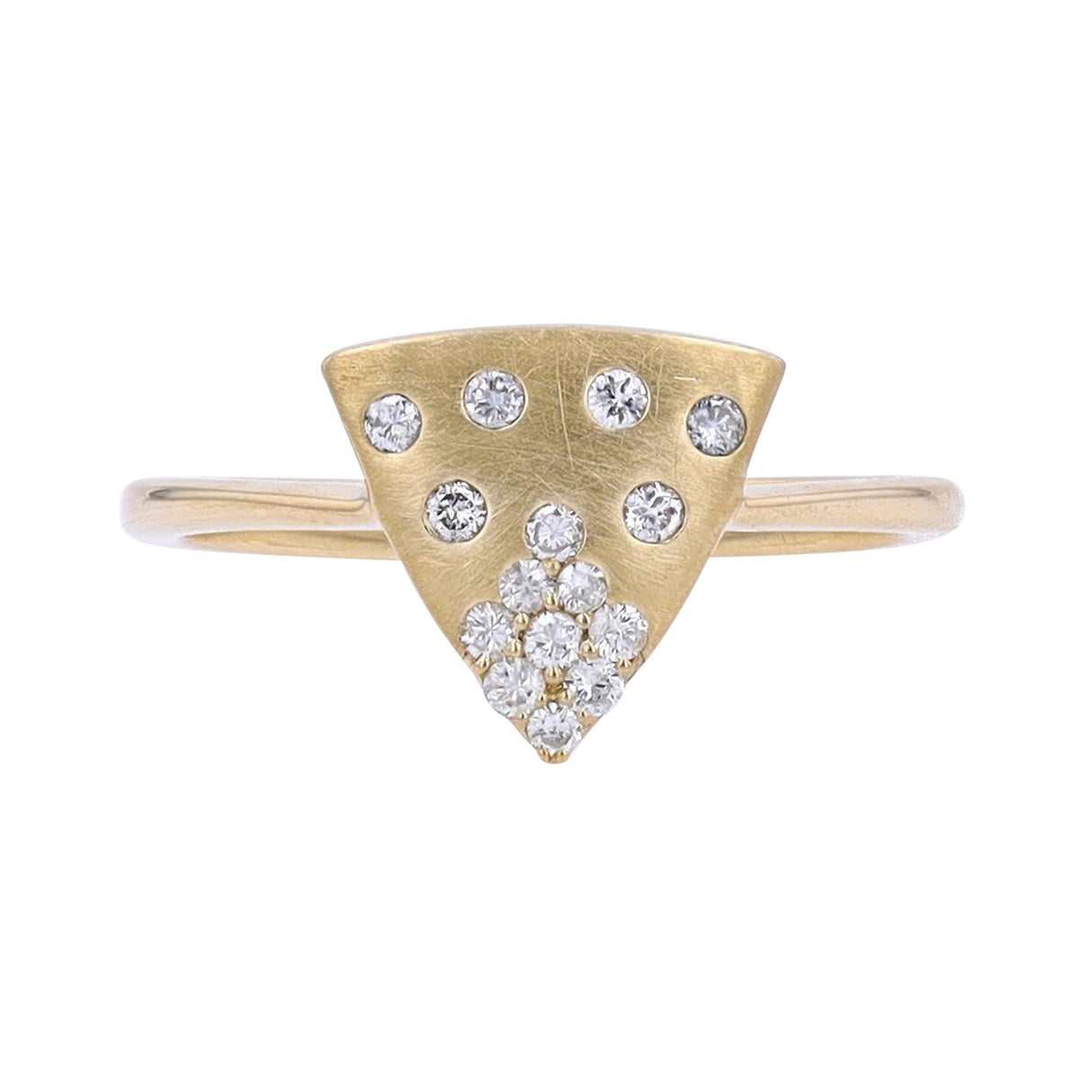 14K .17 CTW Diamond Triangle Ring<p><strong>More Colors Available</p></strong>
