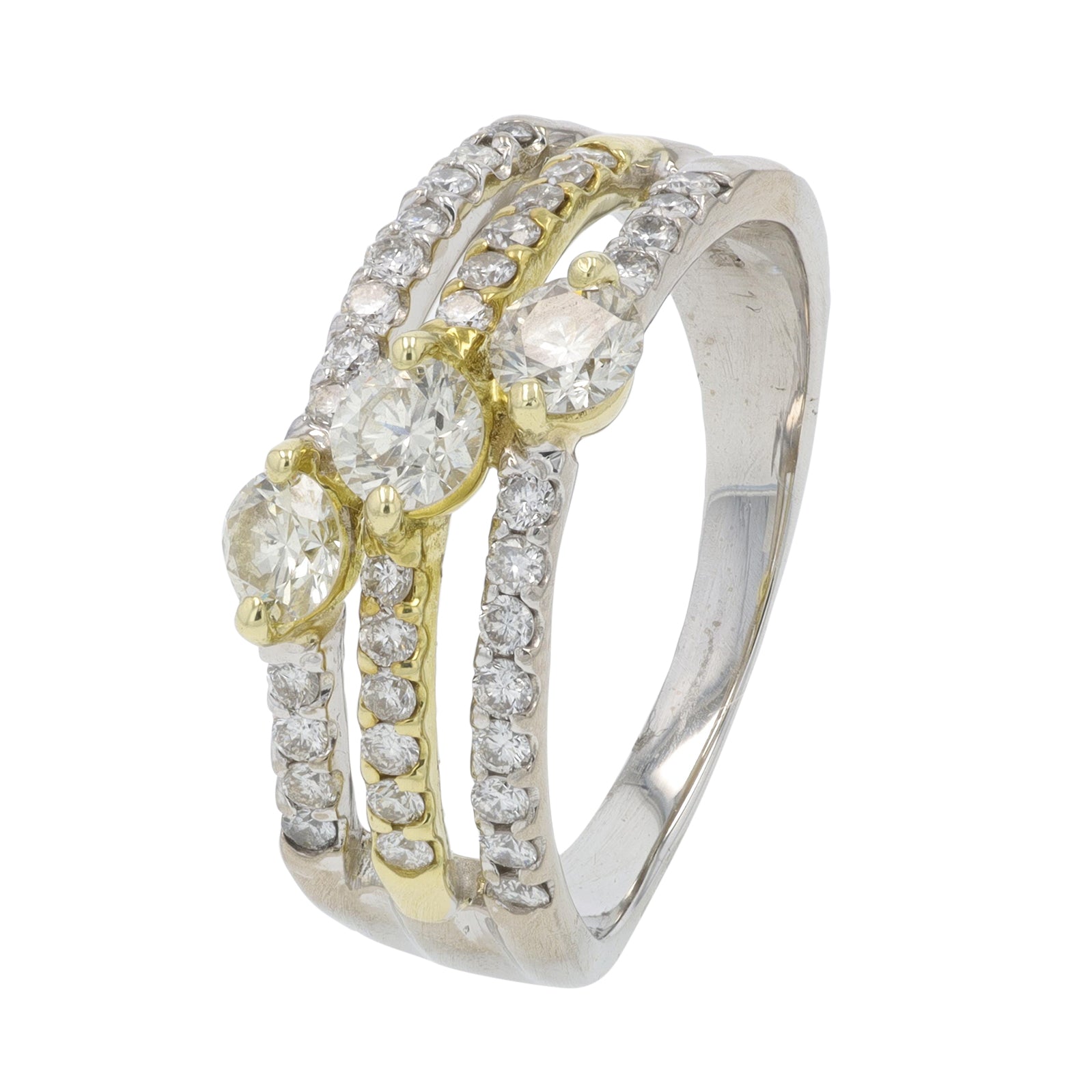 18K WG 1 CTW Diamond Ring