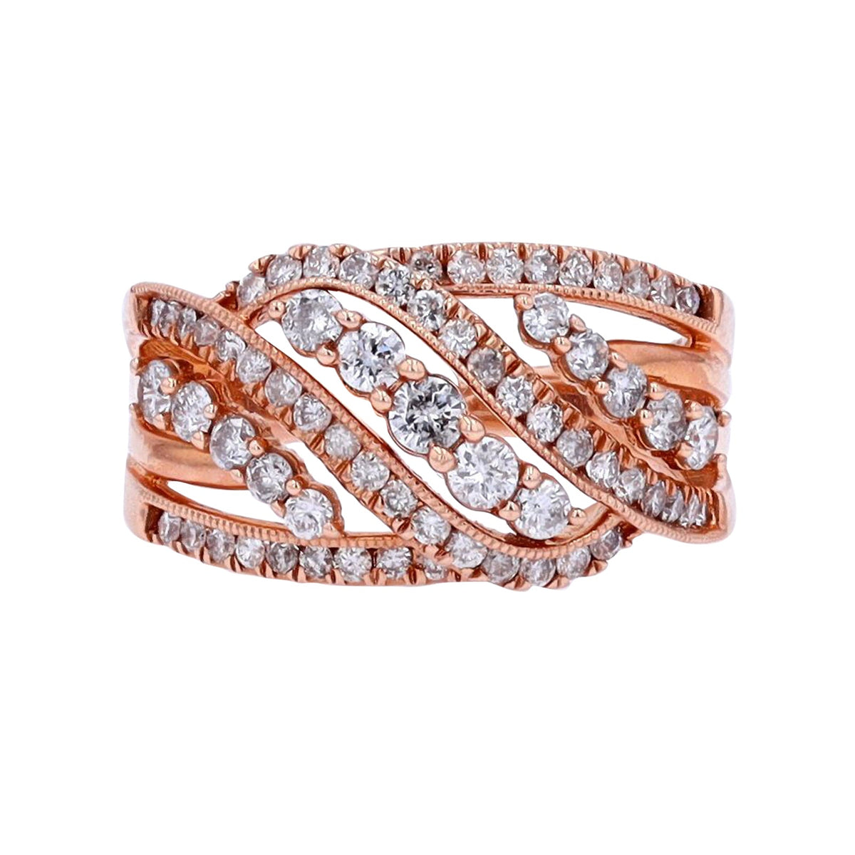 14K RG 1 CTW Diamond Ring