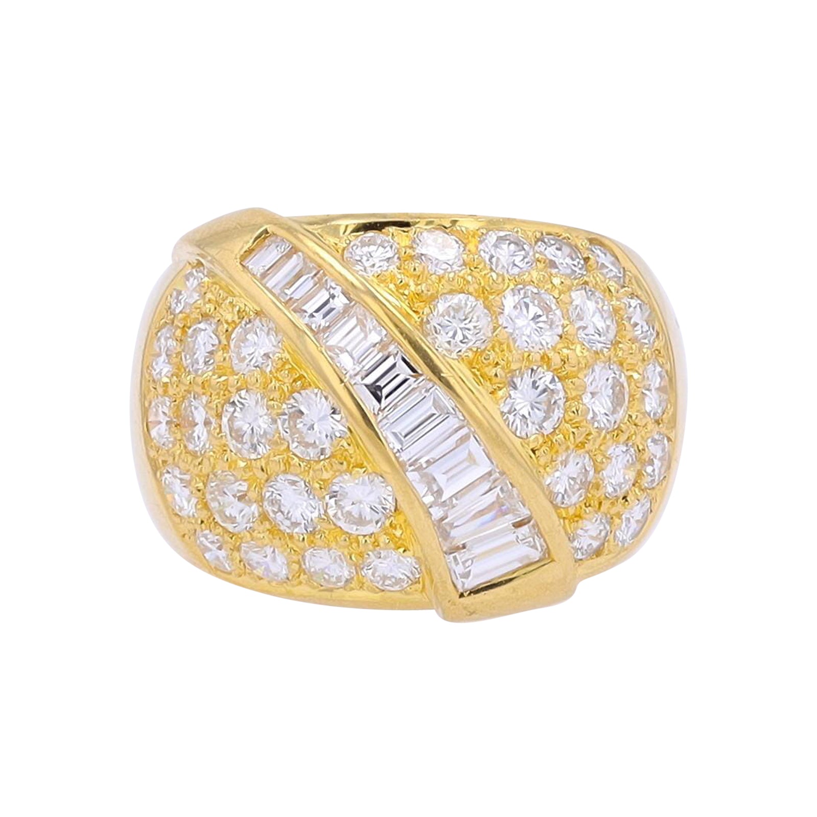 18K YG 2.68 CTW Diamond Ring