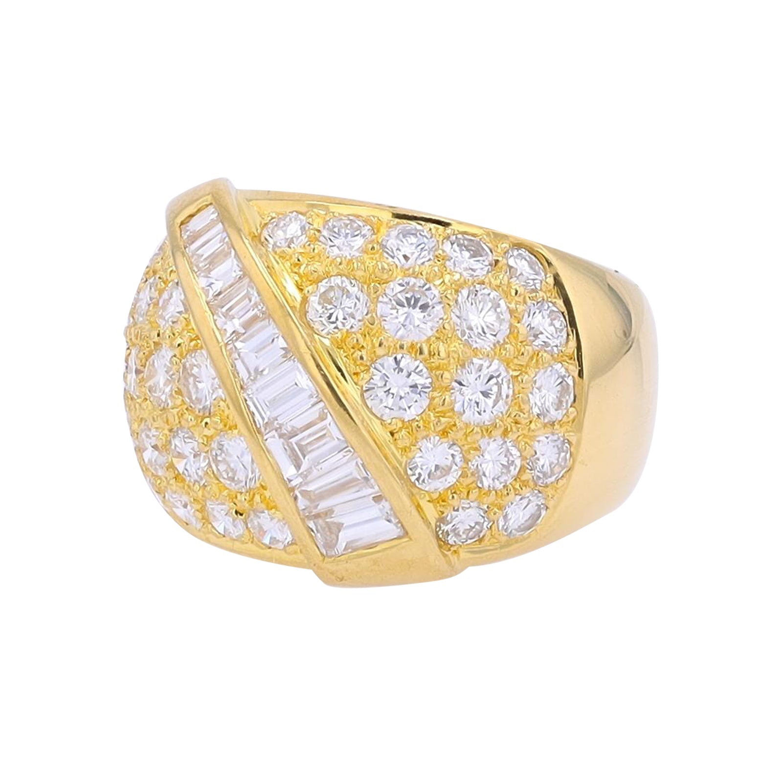 18K YG 2.68 CTW Diamond Ring