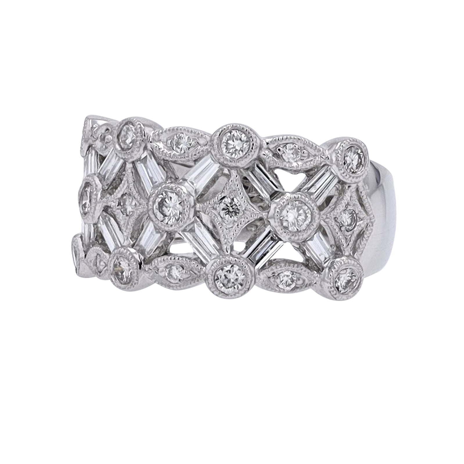 PT900 1 CT Diamond Ring