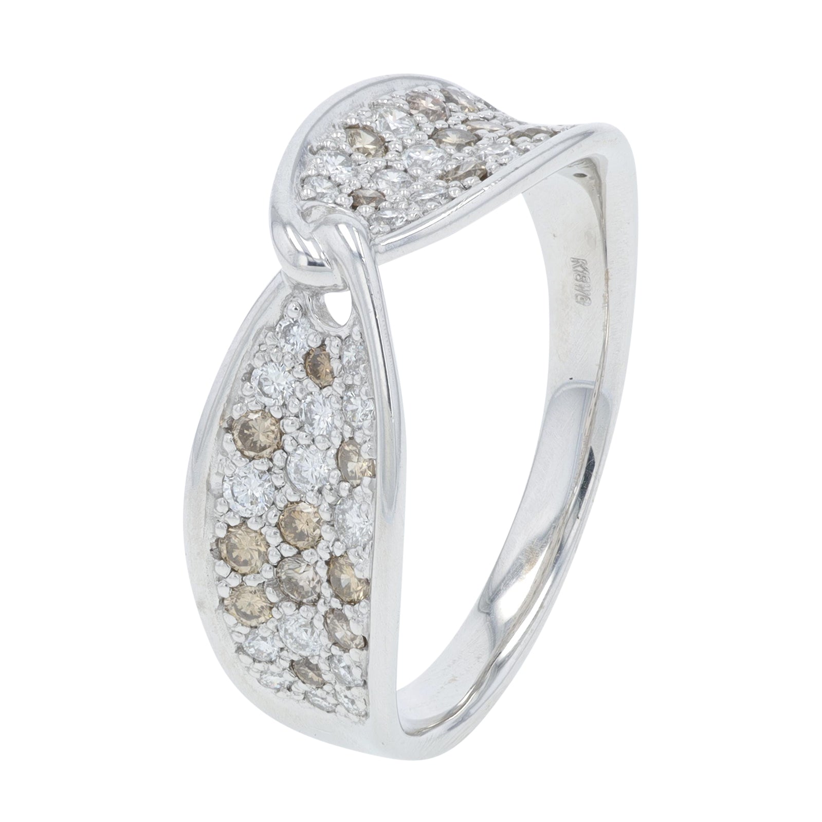 18K WG .73 CTW Diamond Ring