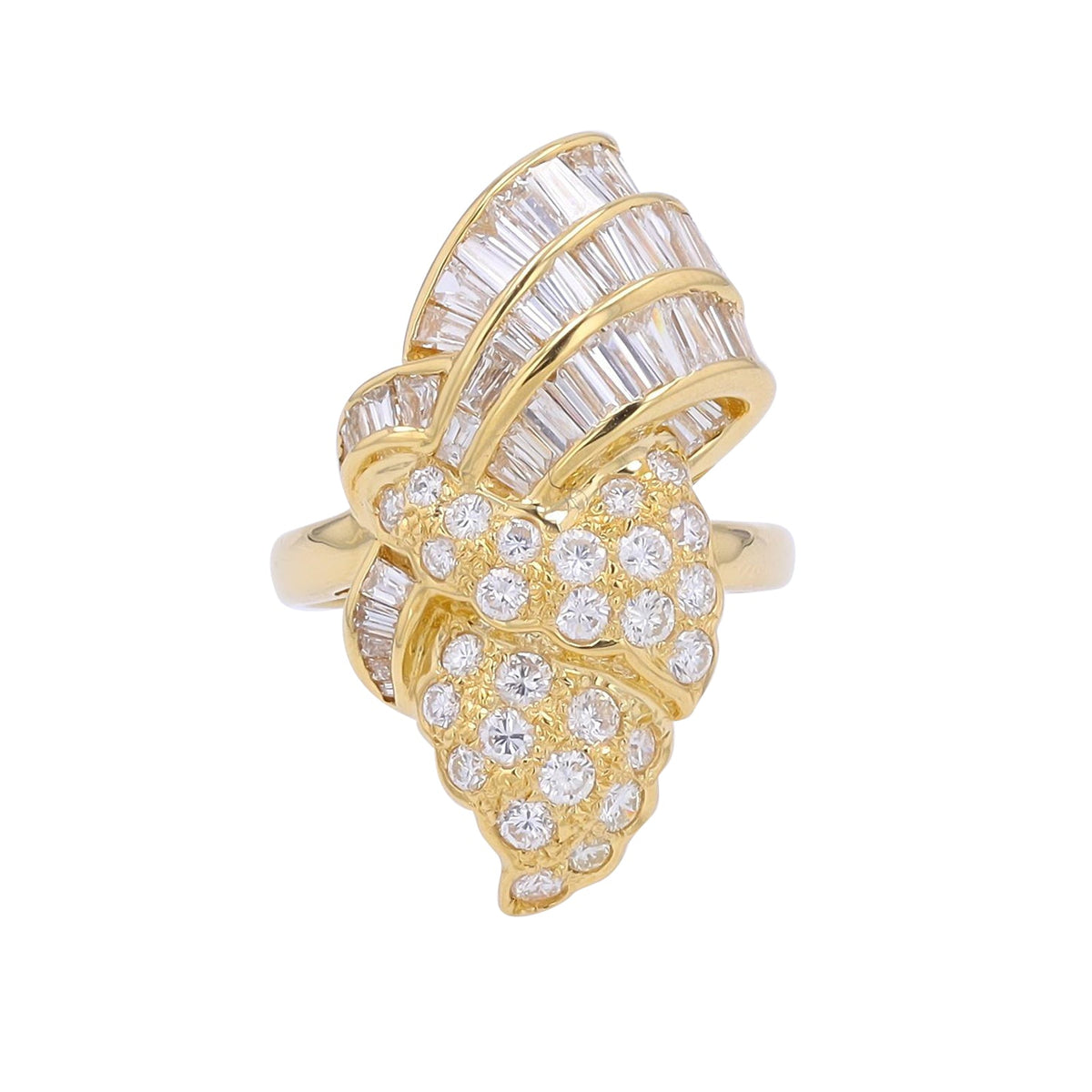 18K YG 2.47 CT Diamond Ring