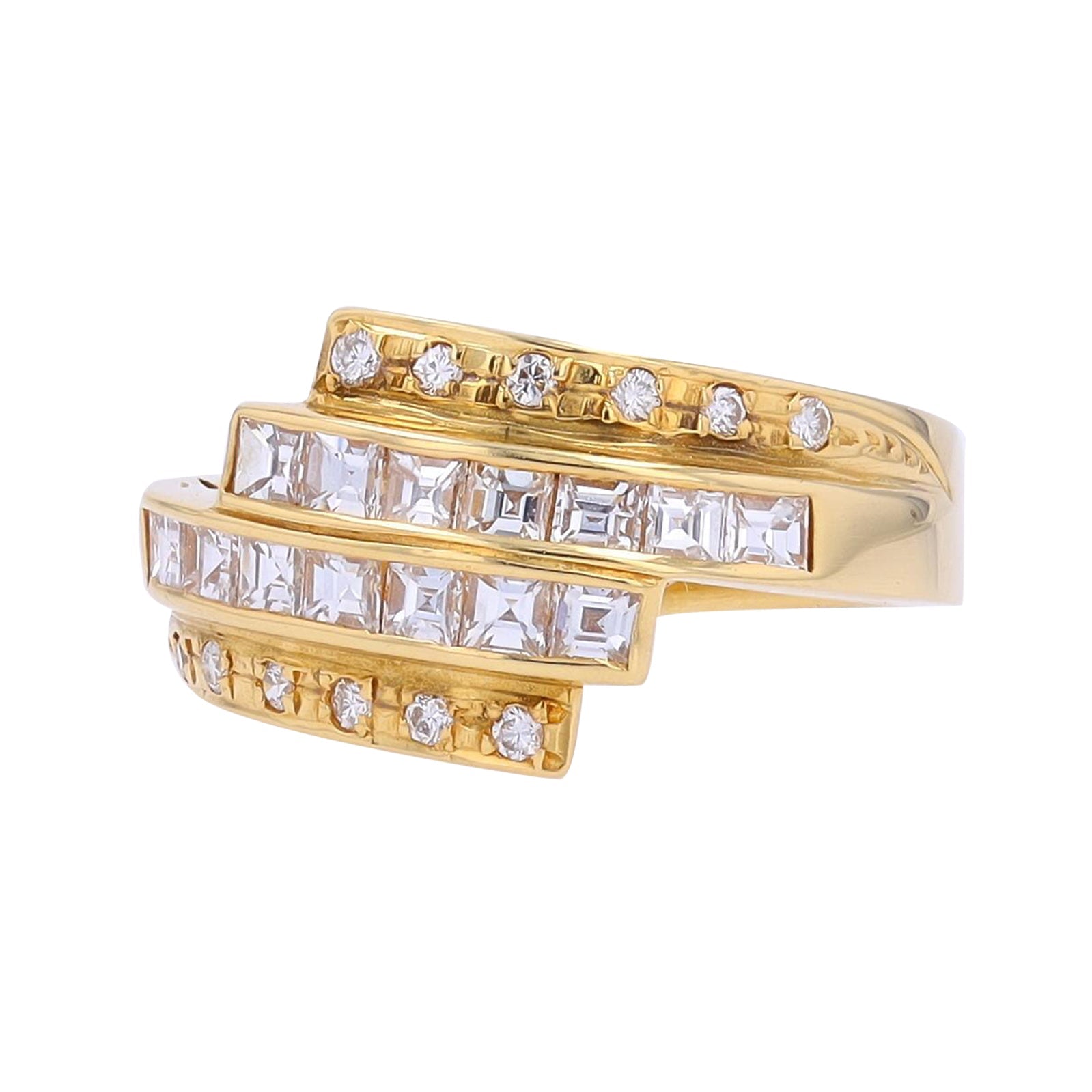 18K YG 0.75 CT Diamond By Pass Ring<p><strong>$699</p></strong>