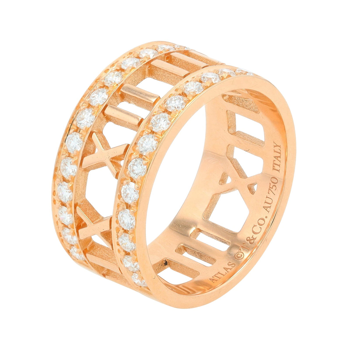 18K RG Tiffany & Co Atlas Diamond Band