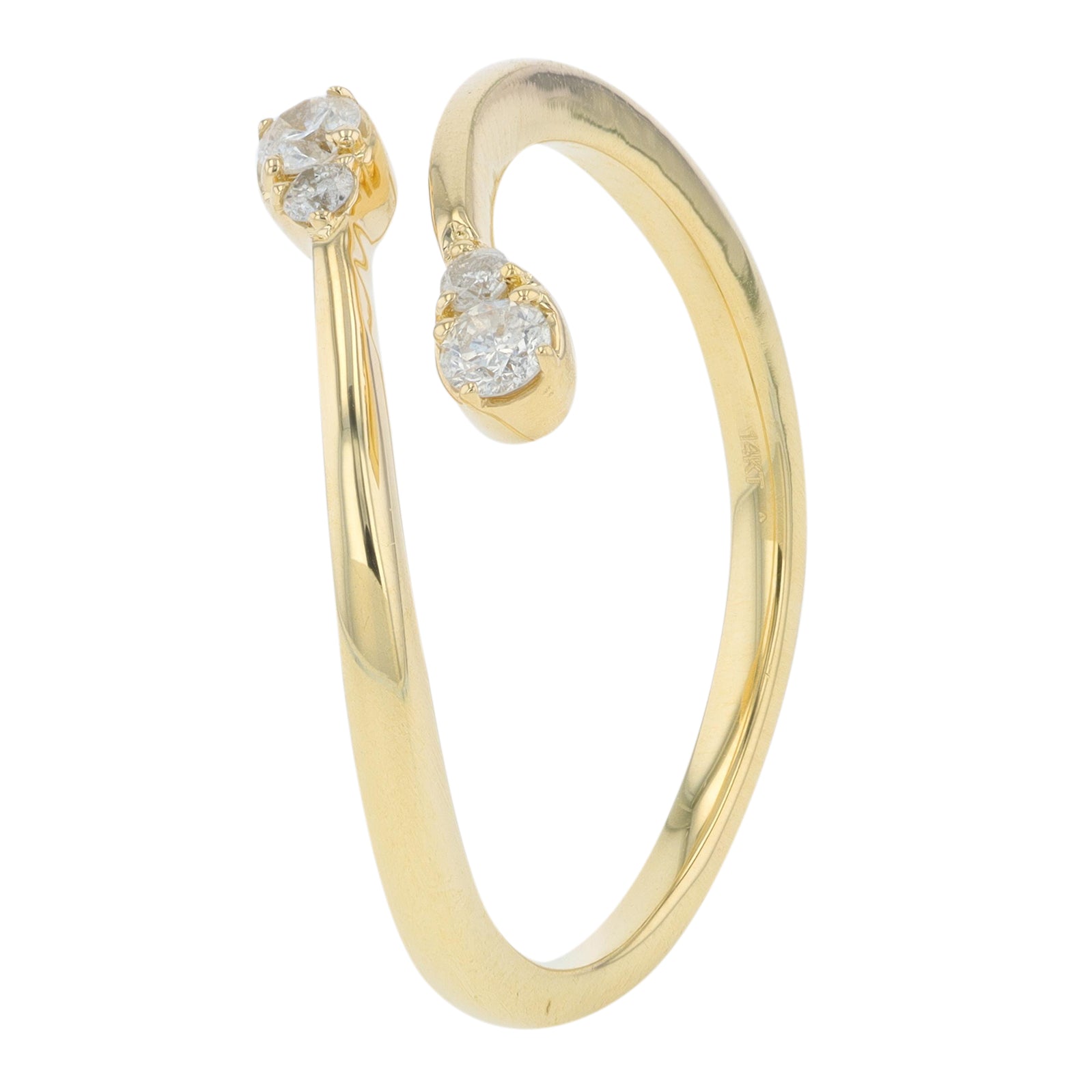 14K .13 CTW Diamond Bypass Ring <p><strong>More Colors Available</p></strong>