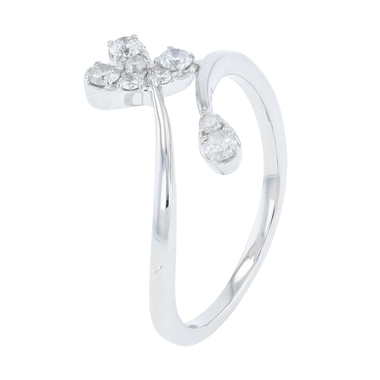 14K .25 CTW Diamond Bypass Ring<p><strong>More Colors Available</p></strong>