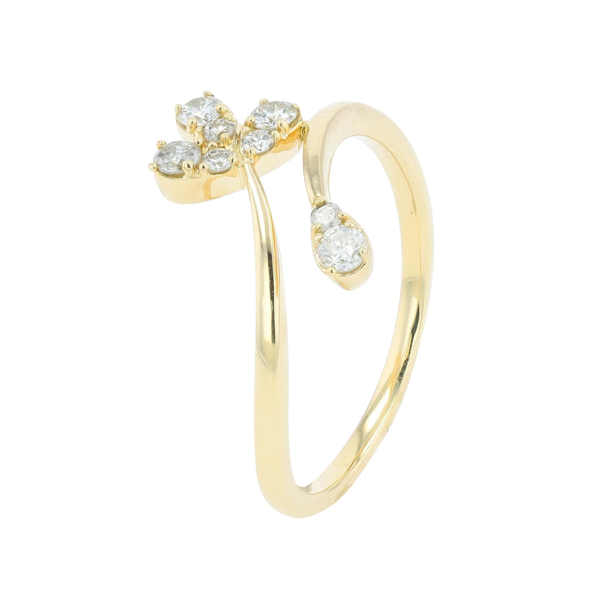 14K .25 CTW Diamond Bypass Ring<p><strong>More Colors Available</p></strong>