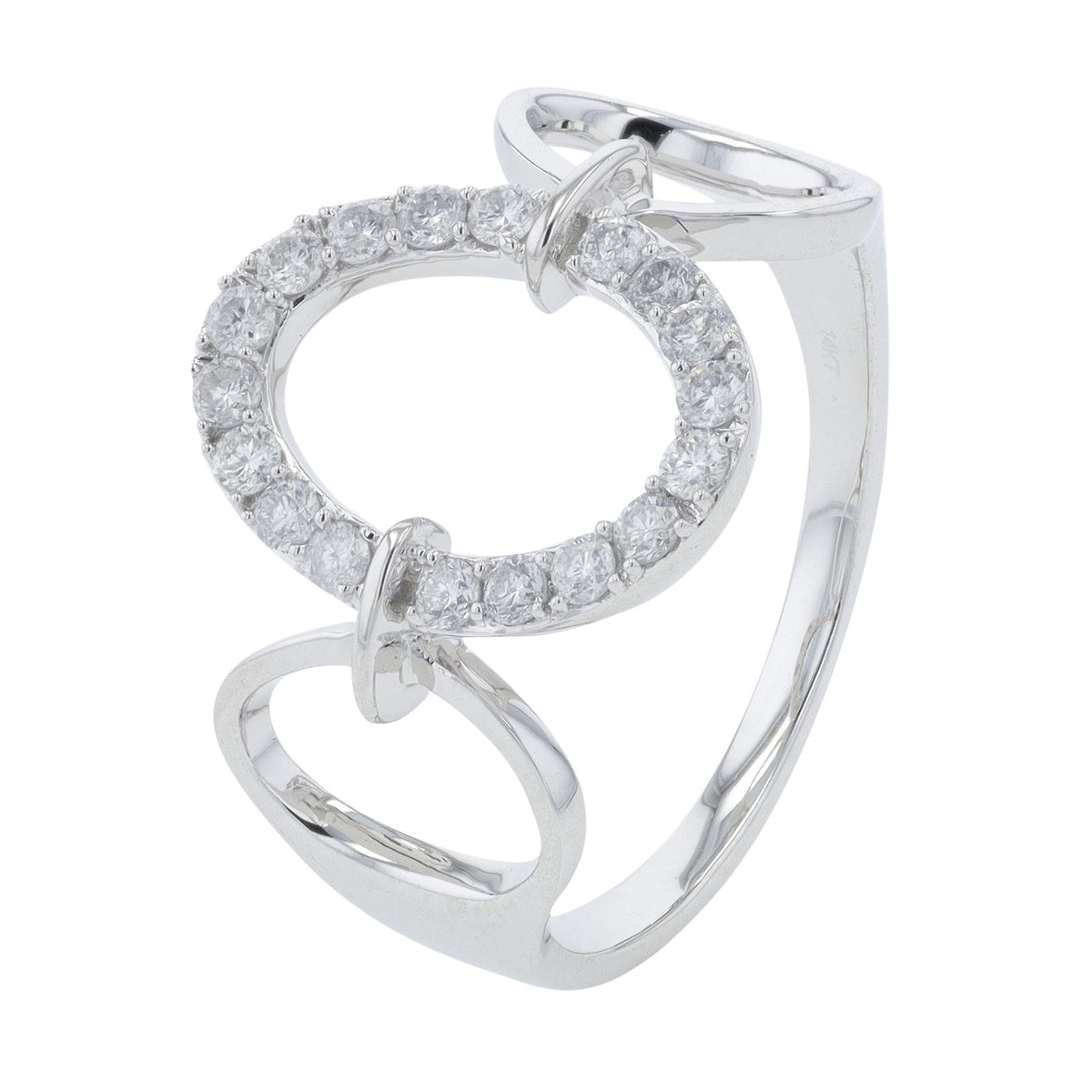 14K .30 Diamond Open Oval Ring<p><strong>More Colors Available</p></strong>