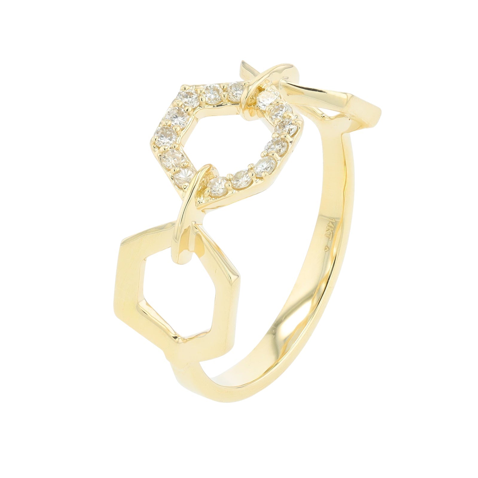 14K YG .15 CT Diamond Ring