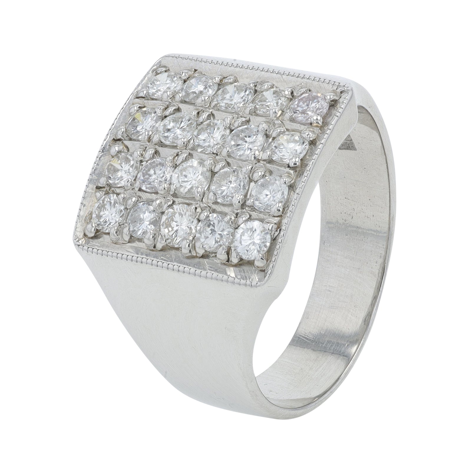PT900 1.01 CTW Diamond Cluster Ring