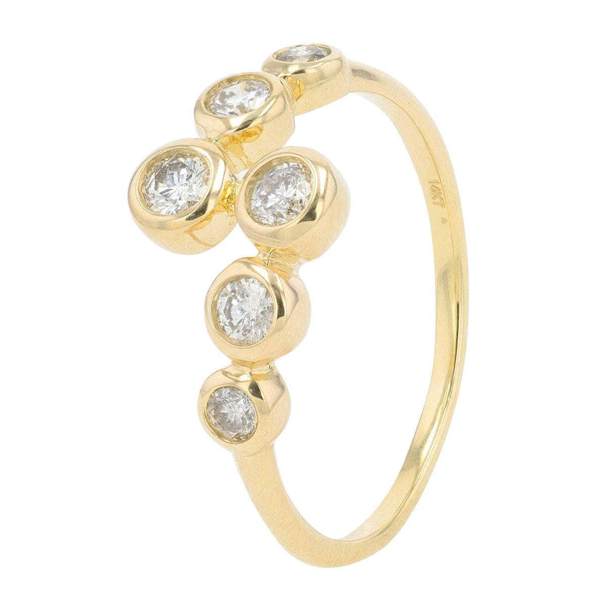 14K Diamond Bypass Ring<p><strong>More Colors Available</p></strong>