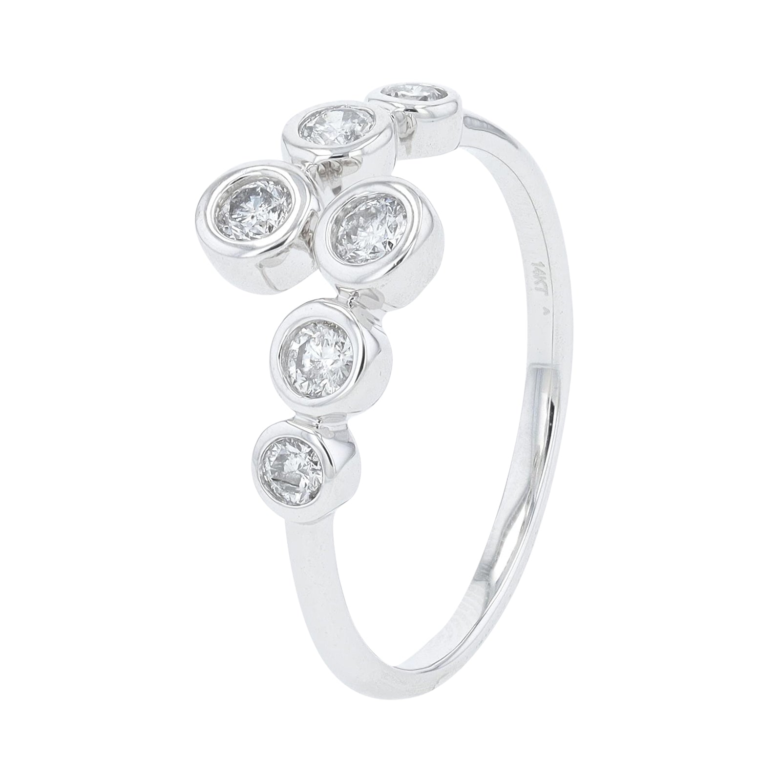 14K Diamond Bypass Ring<p><strong>More Colors Available</p></strong>