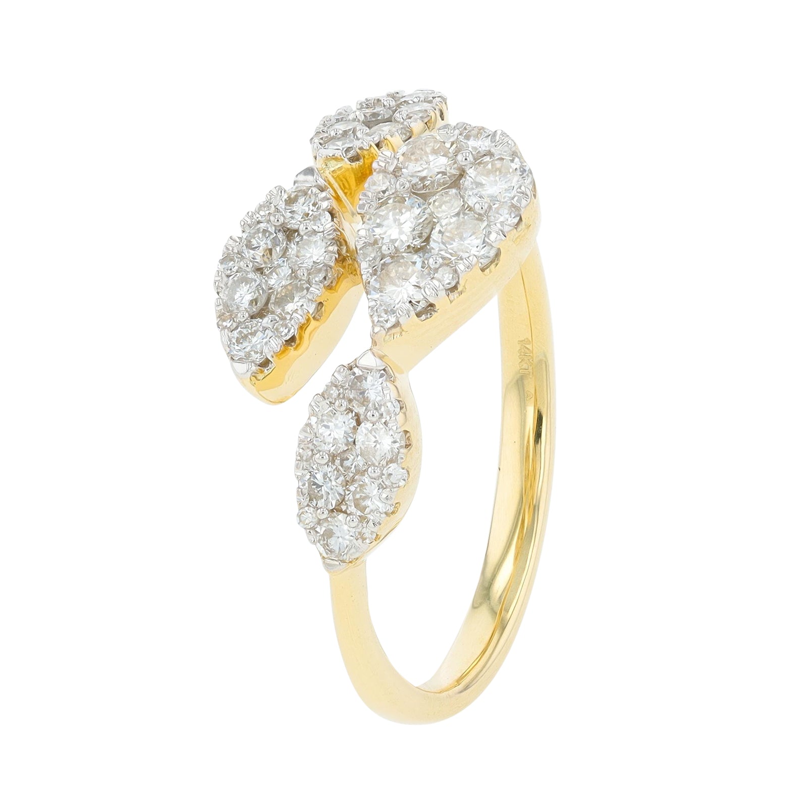 14K .70 CTW Diamond Bypass Ring<p><strong>More Colors Available</p></strong>