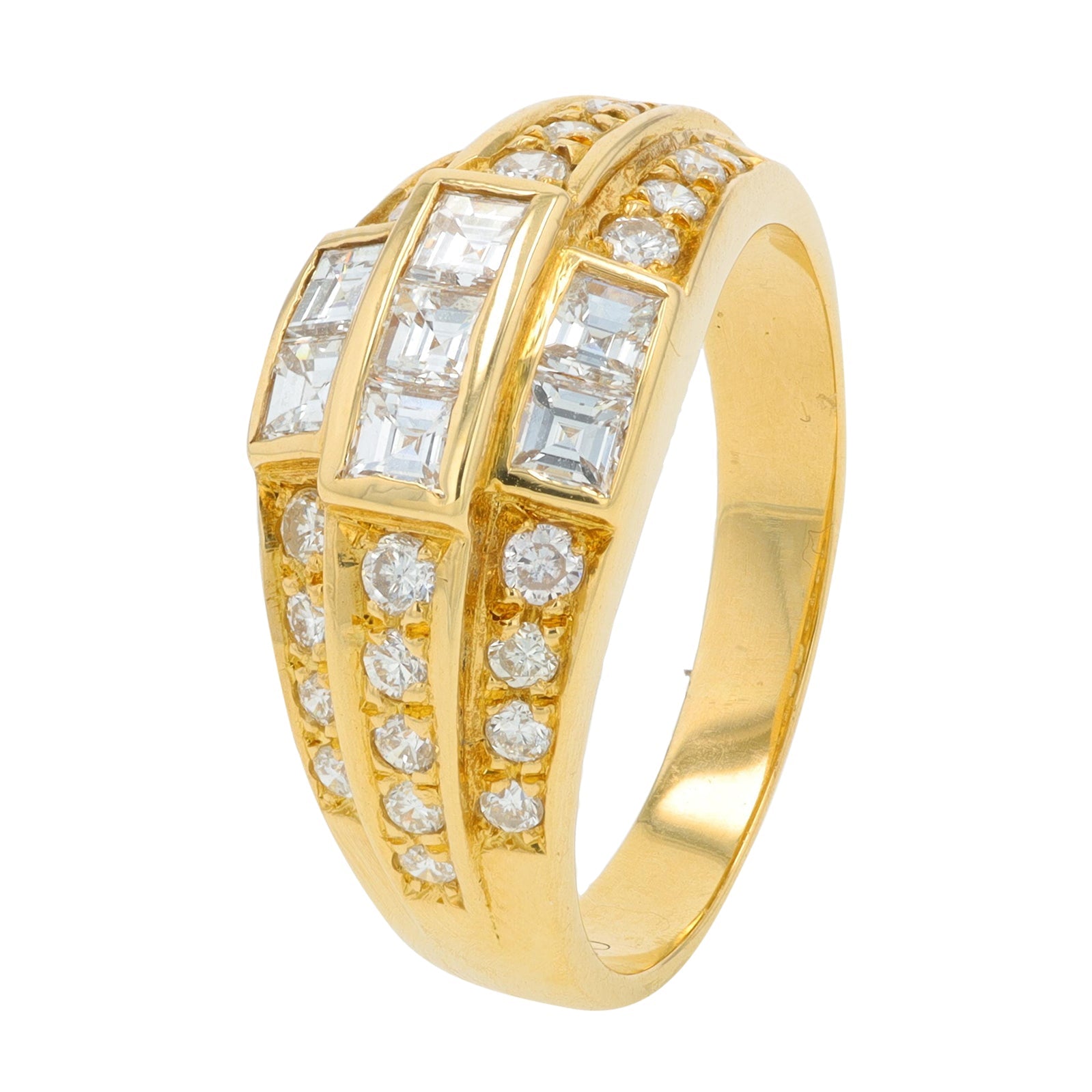 18K YG 1 CT Diamond Ring