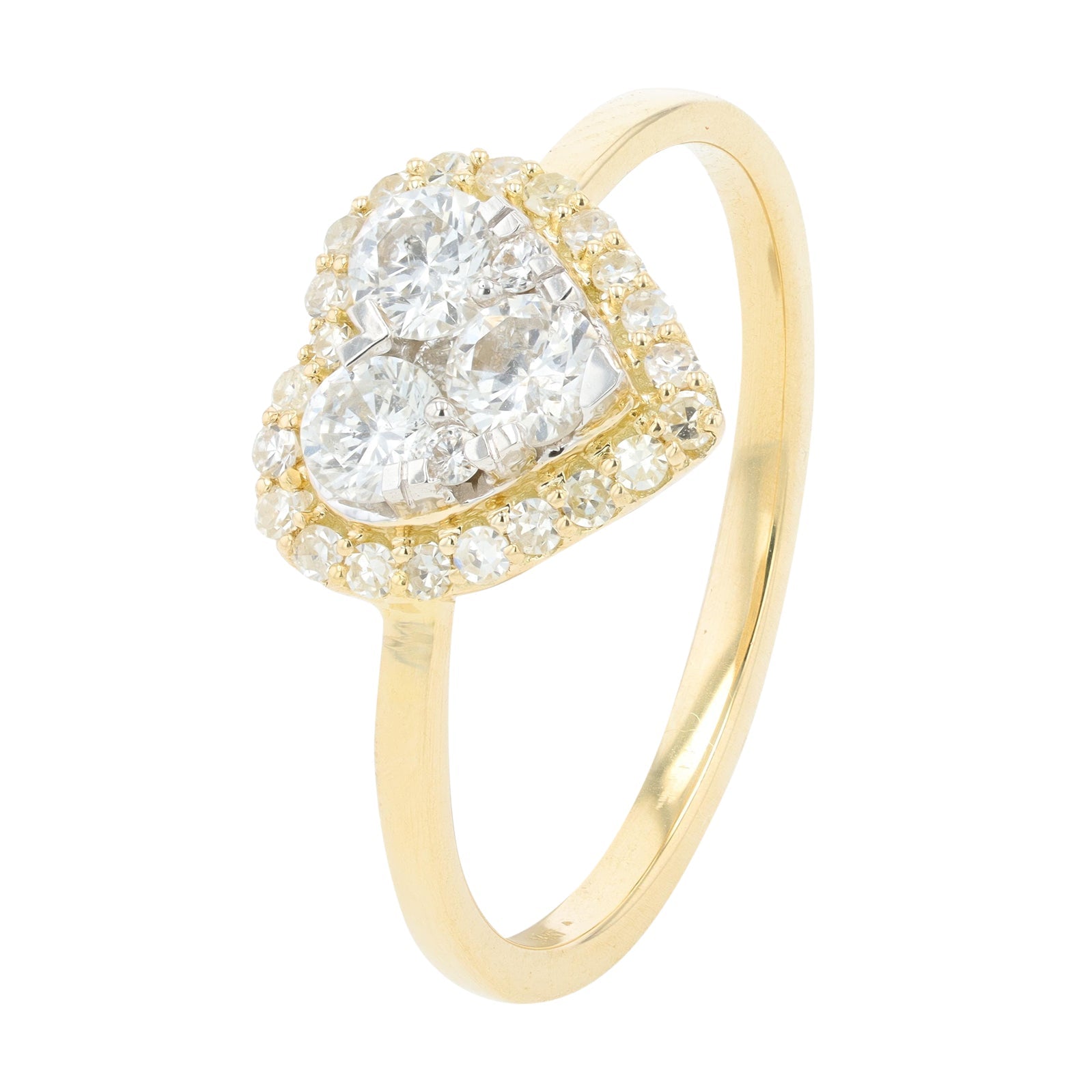 14K .58 CTW Diamond Heart Ring<p><strong>More Colors Available</p></strong>
