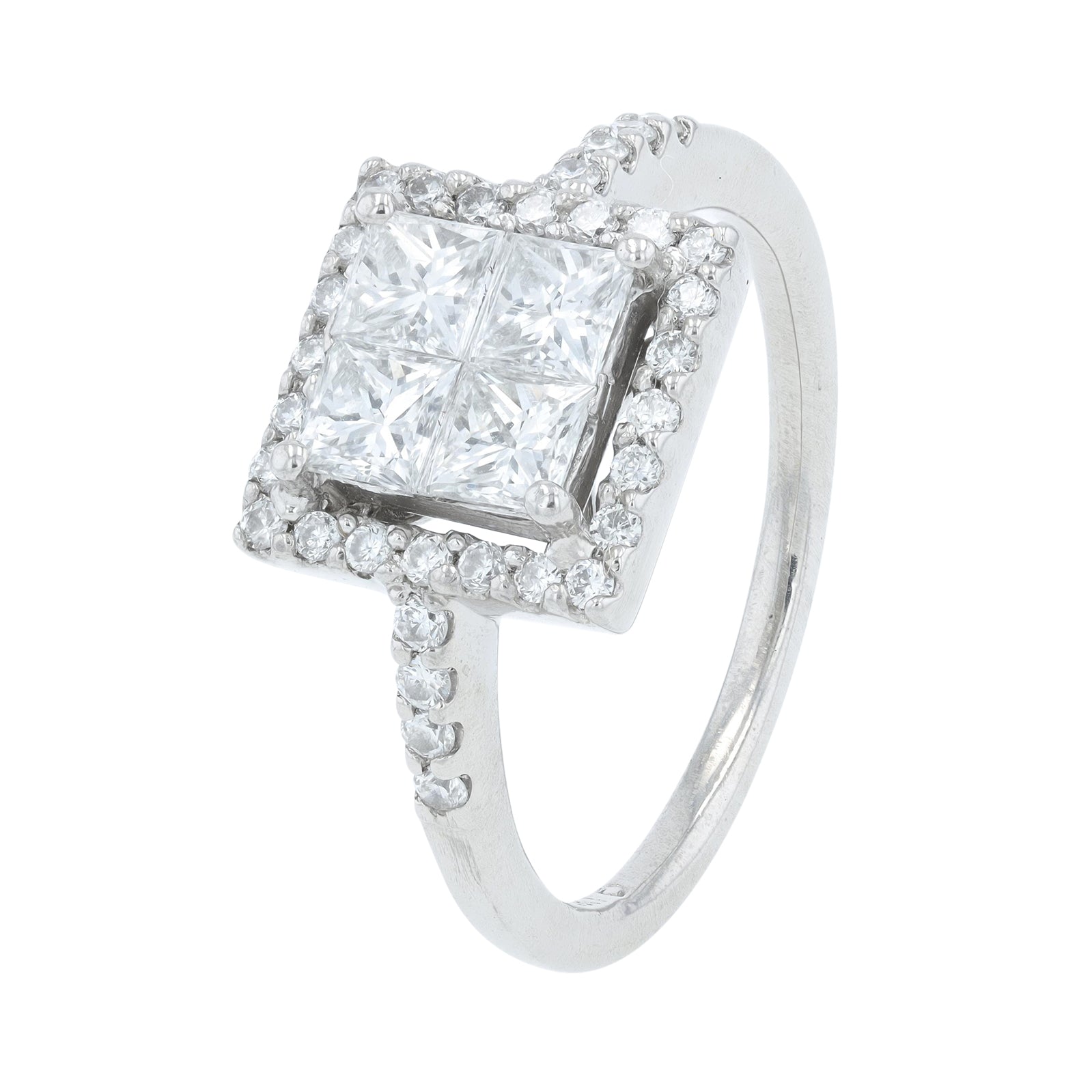 14K WG 1.25 CT Diamond Ring
