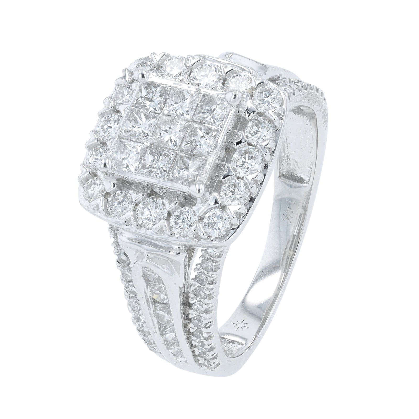 14K WG 1.50 CT Diamond Ring