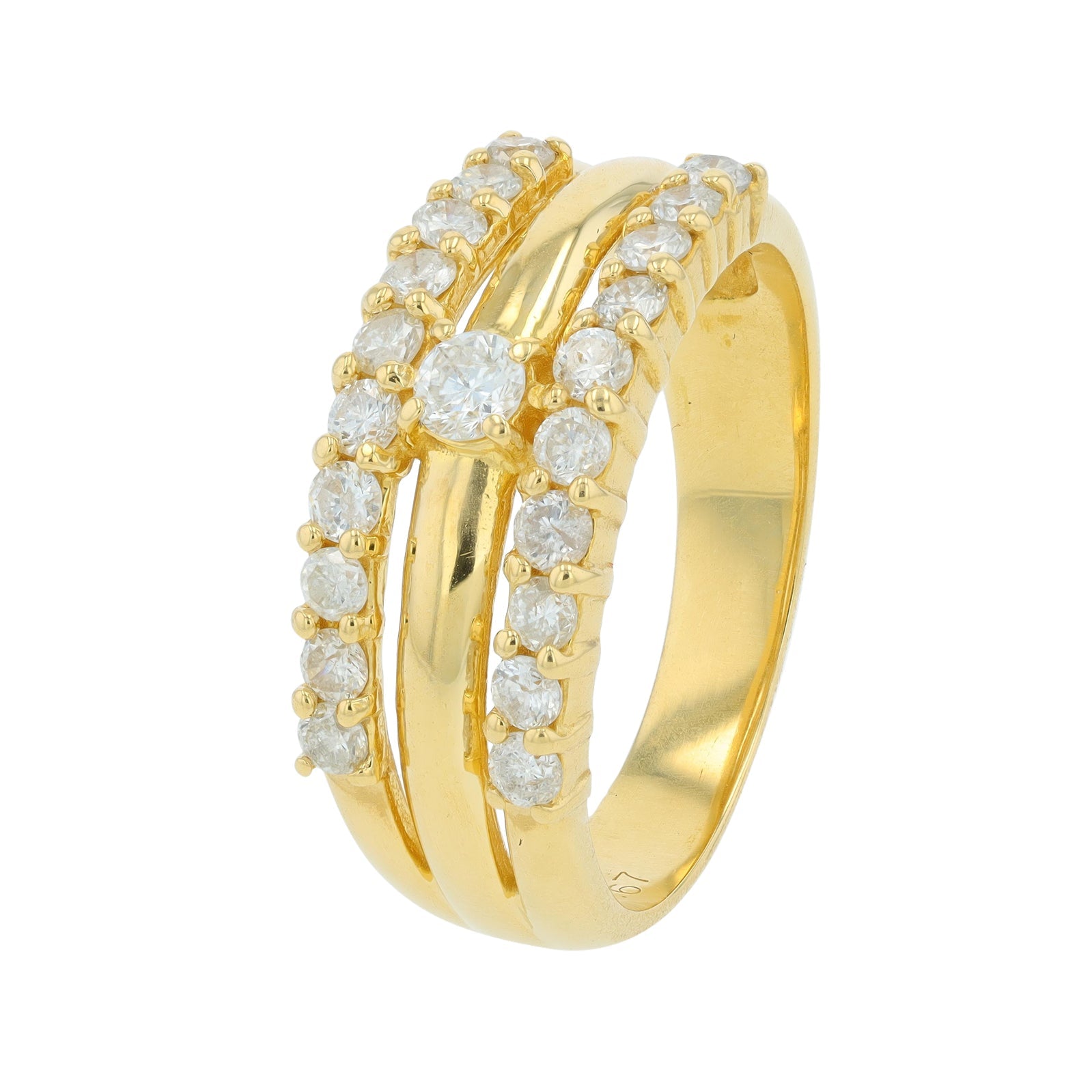 18K YG .67 CTW Diamond Ring