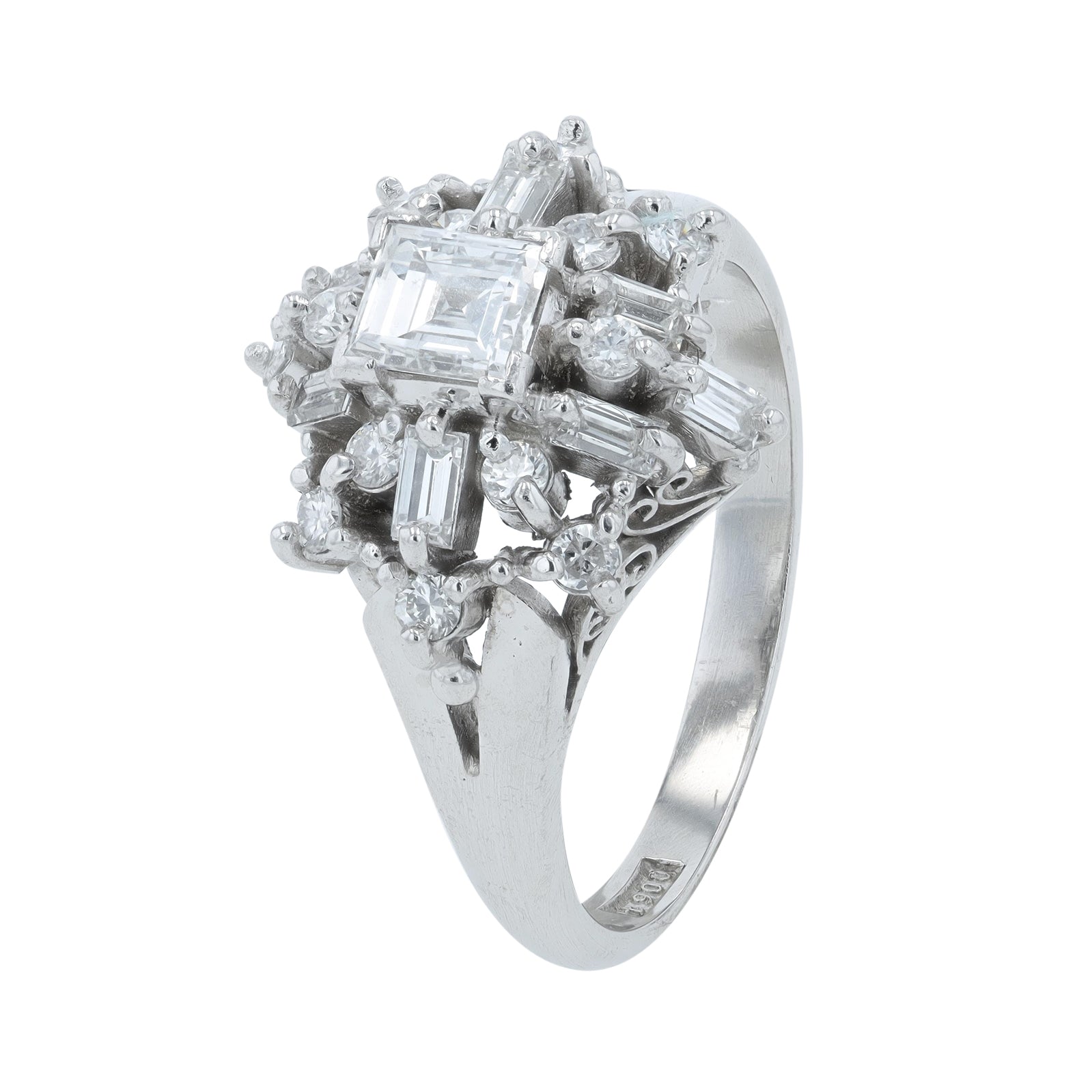 PT900 .92 CTW Diamond Ring