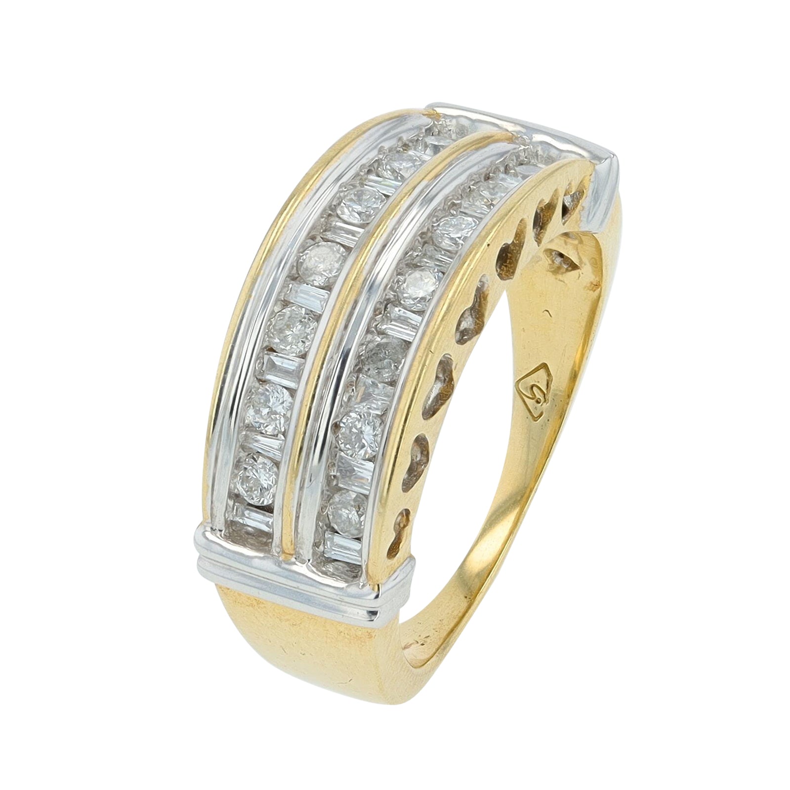 10K TT 0.60 CT Diamond Band