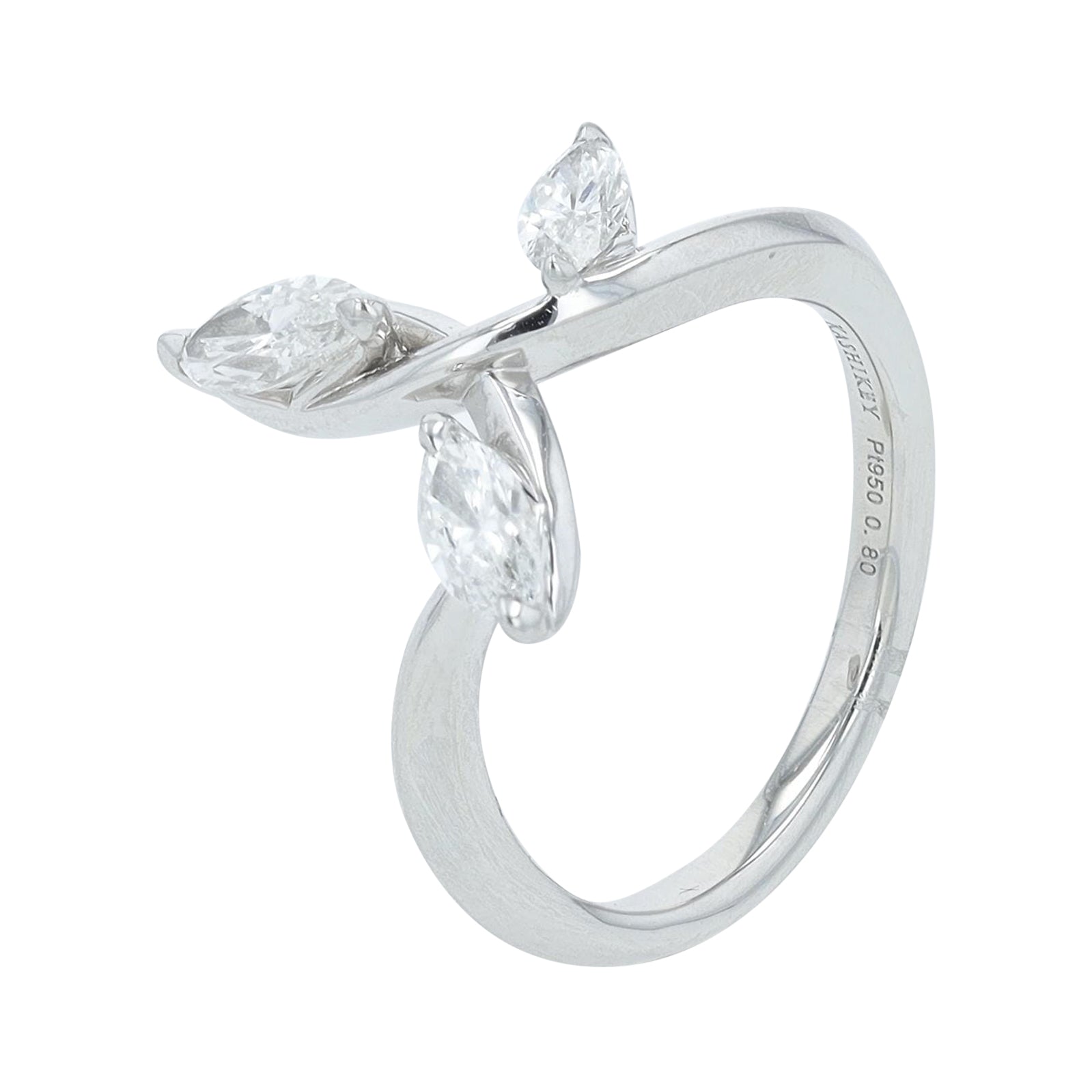 PT950 Kashikey 0.80 CT Diamond Ring