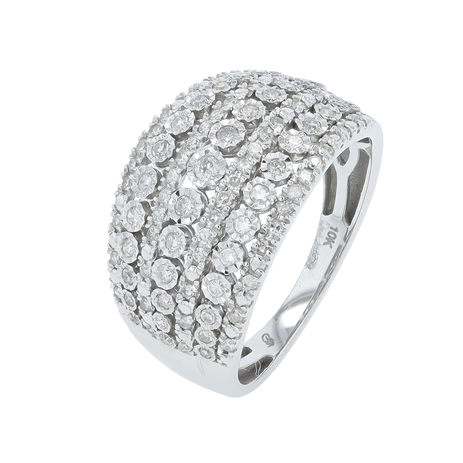 10K WG .50 CTW Diamond Ring
