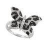 14K EFFY 0.72 CT Diamond Animal Print Butterfly Ring