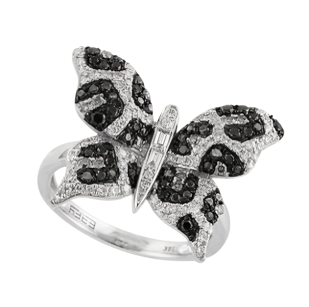 14K EFFY 0.72 CT Diamond Animal Print Butterfly Ring
