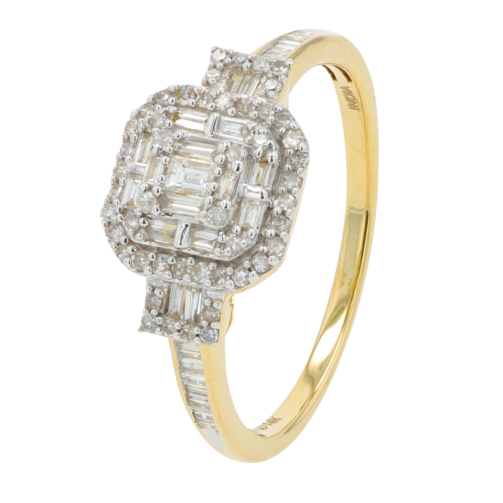 14K YG .50 CT Diamond Ring