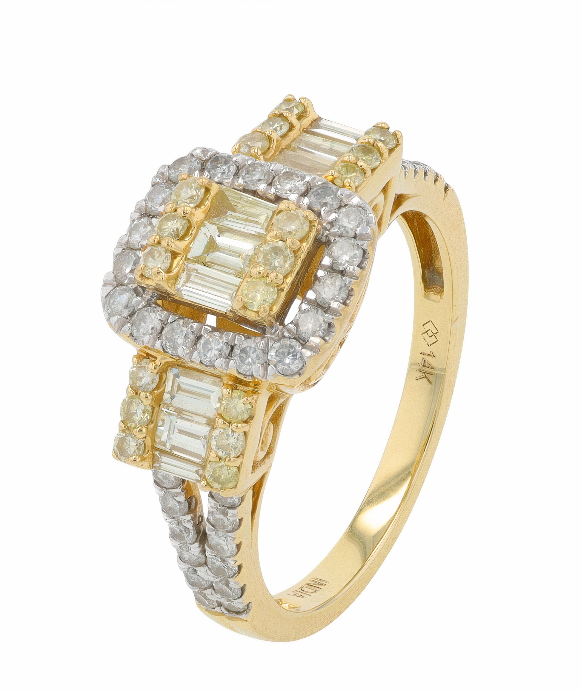 14K YG 1 CTW Diamond Ring