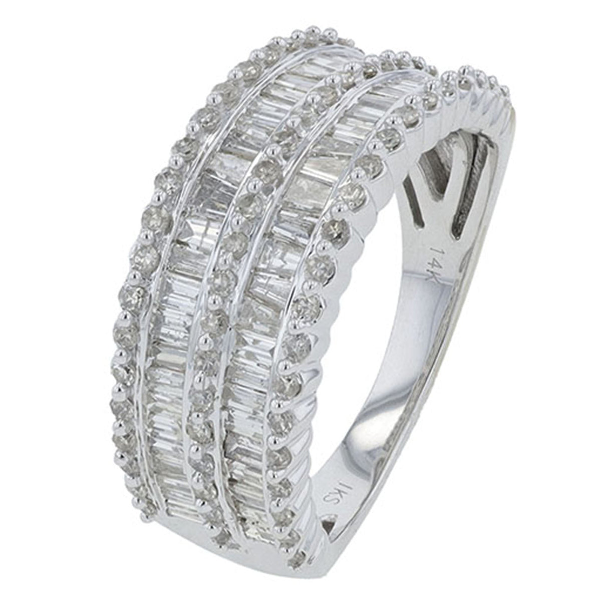 14K 1.33 CT Diamond Cluster Band<p><strong>More Colors Available</p></strong>