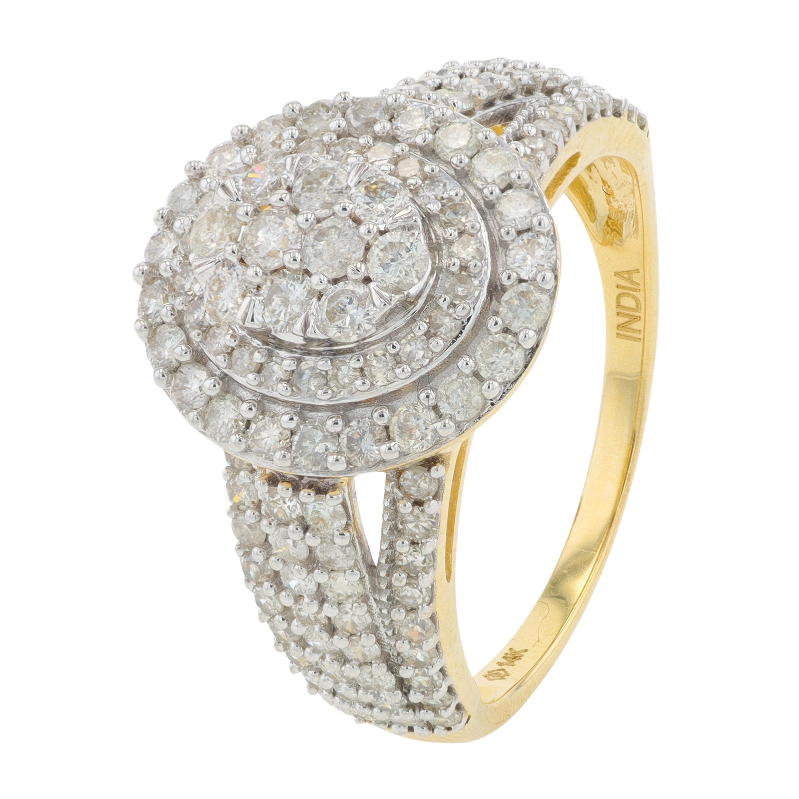 14K YG 1.25 CT Diamond Ring