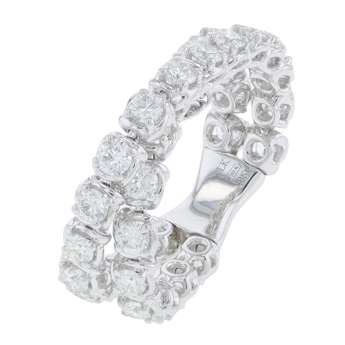 18K 1.76 CTW Diamond Crossover Flexible Ring <p><strong>More Colors Available</p></strong>