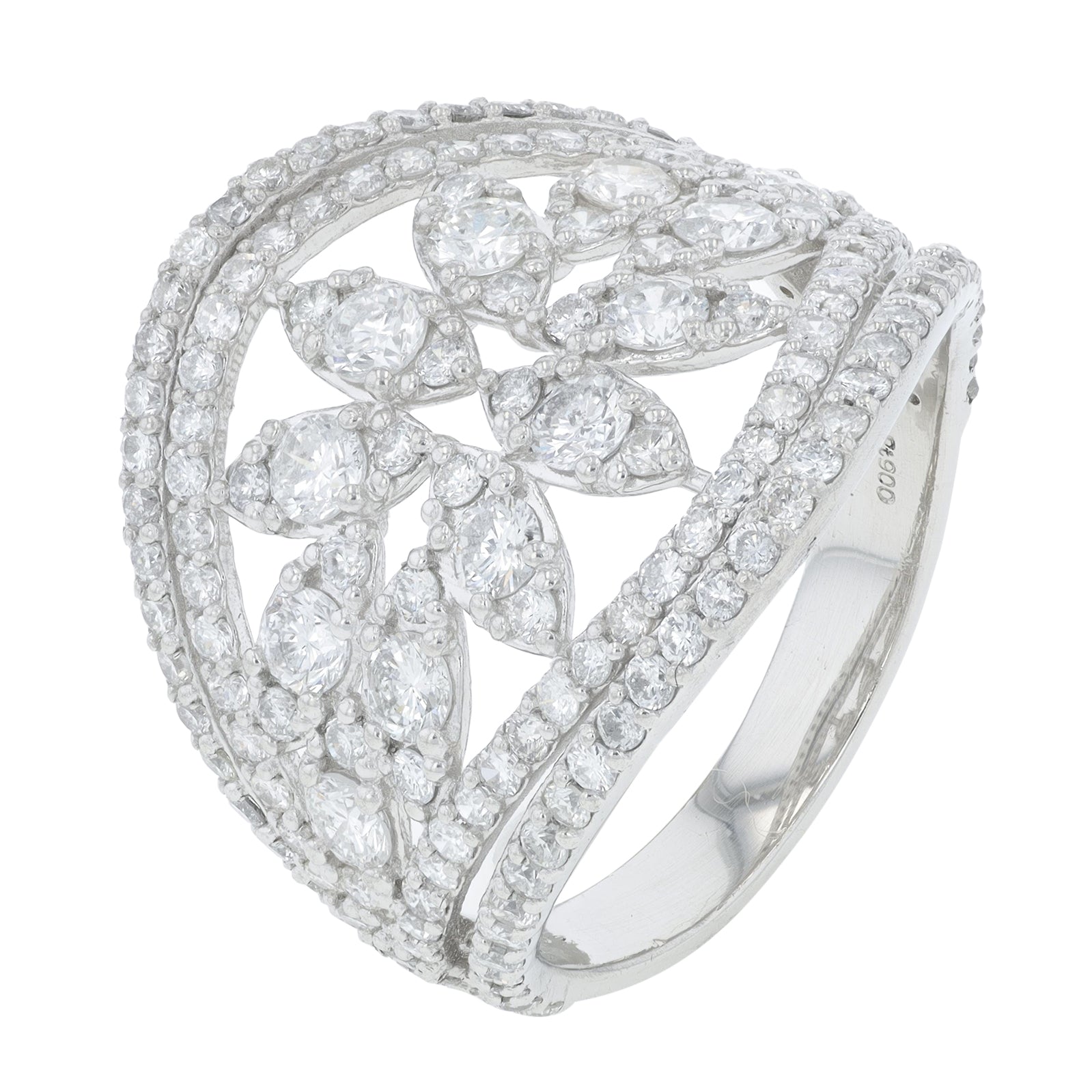 PT900 2 CT Diamond Ring