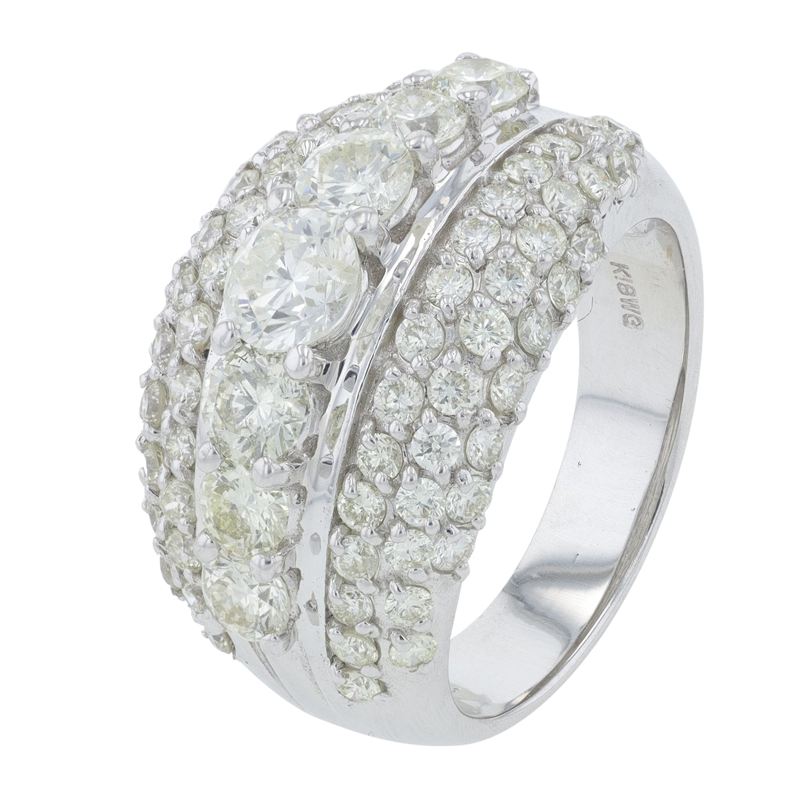 18K WG 2.22 CT Diamond Ring