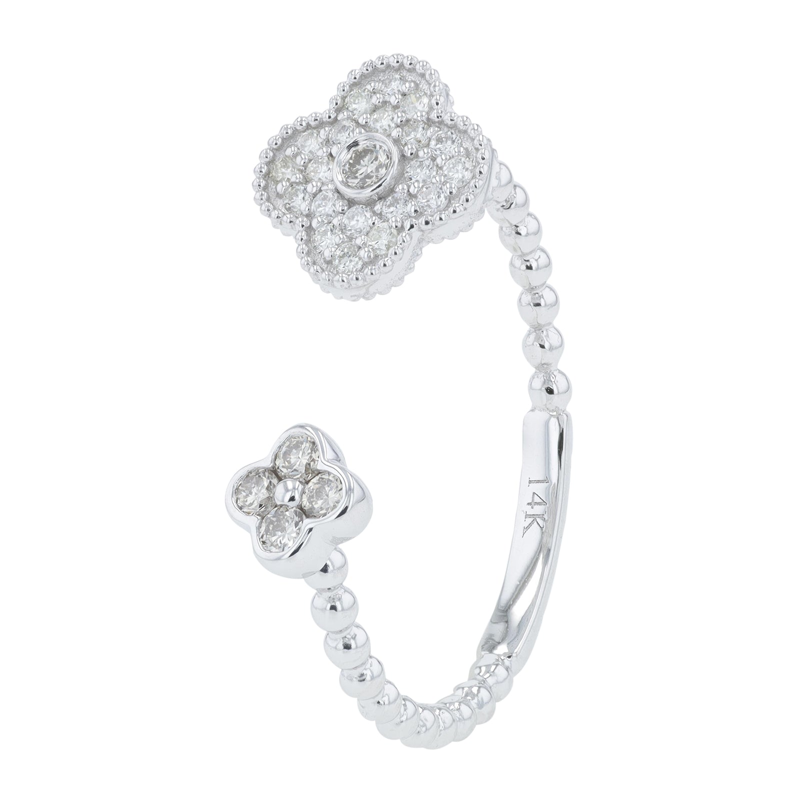 14K .21 CT Diamond Cuff Ring<p><strong>More Colors Available</p></strong>