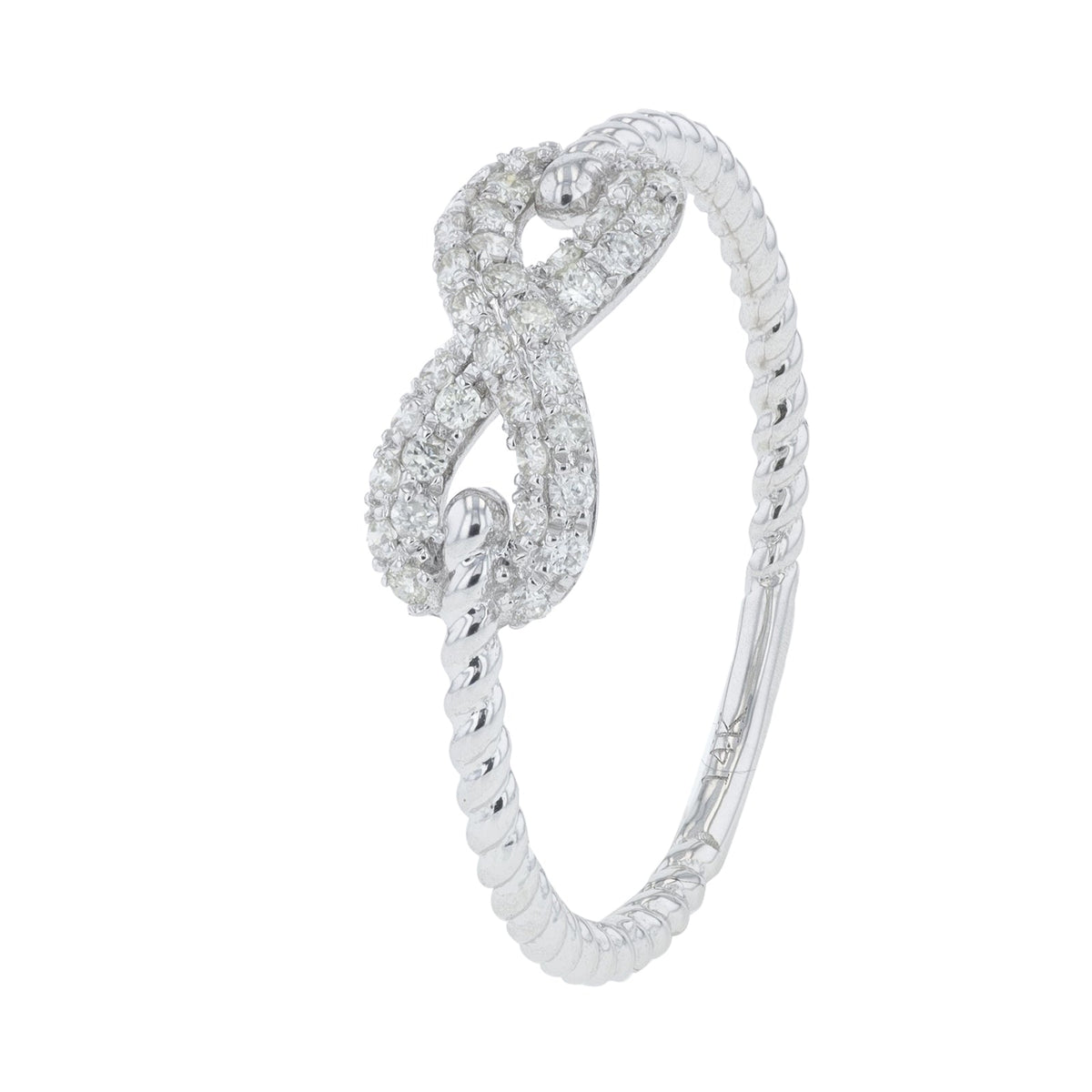 14K .18 CT Diamond Infinity Ring<p><strong>More Colors Available</p></strong>