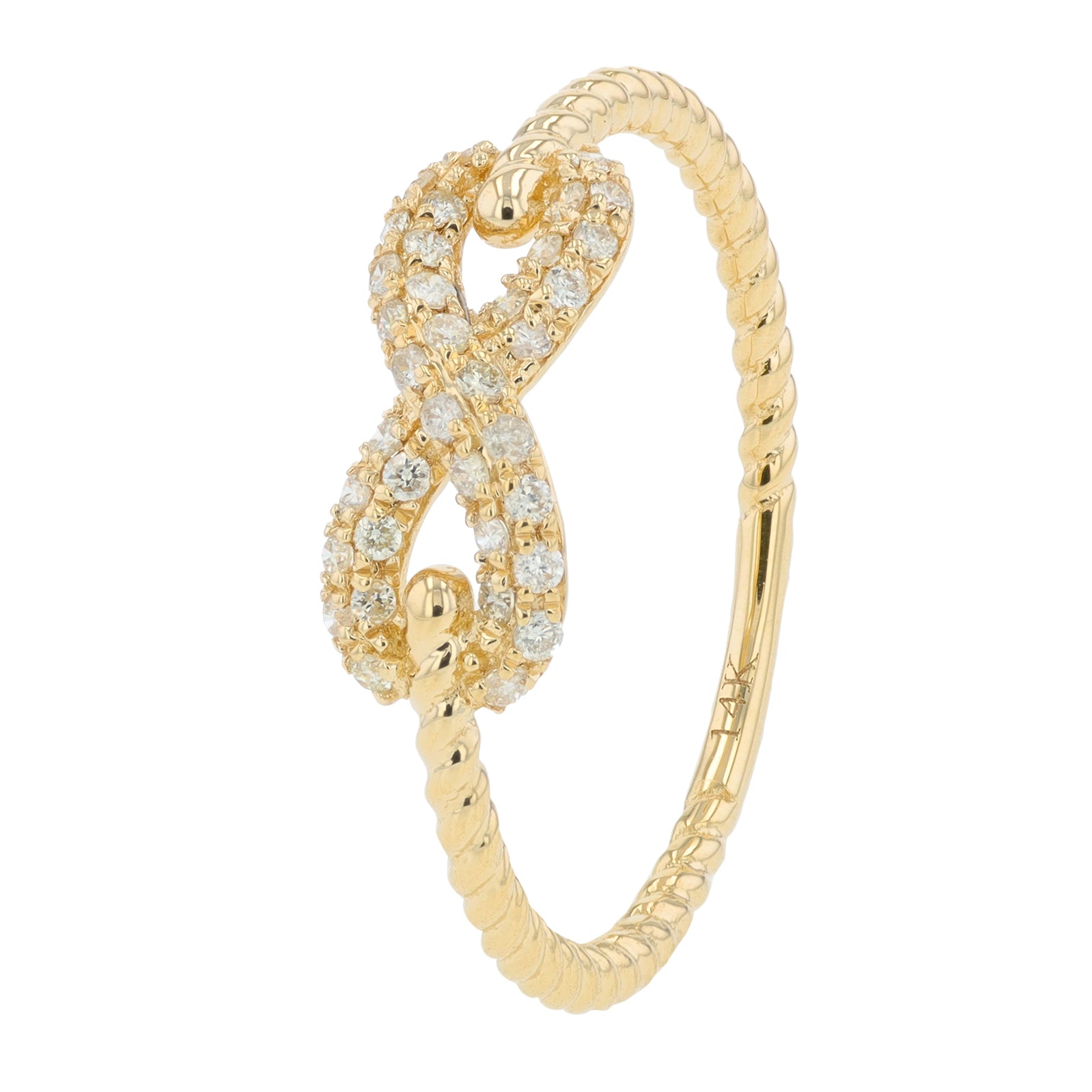 14K .18 CT Diamond Infinity Ring<p><strong>More Colors Available</p></strong>