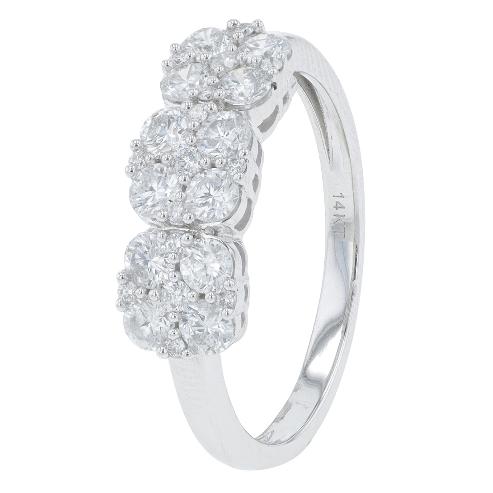 14K WG .80 CTW Diamond Ring